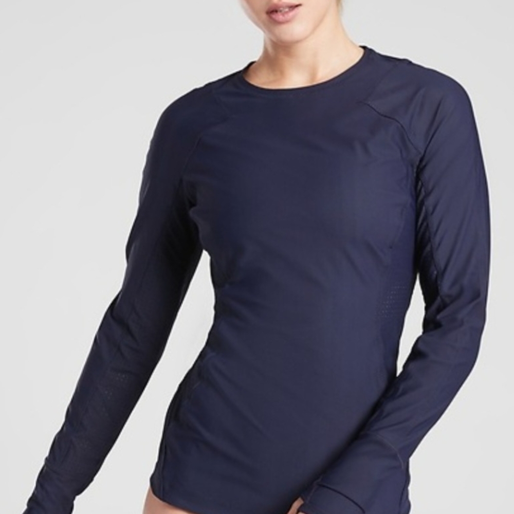 Athleta Dark Blue Long Sleeve Top